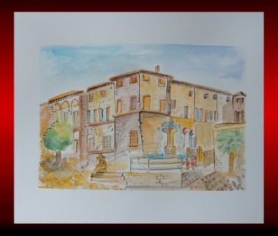 Palazzo Salviati - watercolours - in. 11 x 15